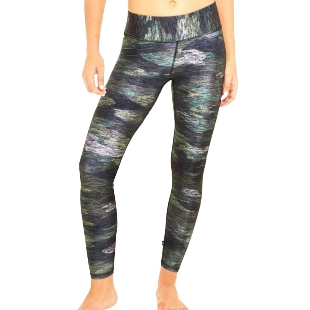 Terez Heathered Camo Print Tall Band Activewear Legging